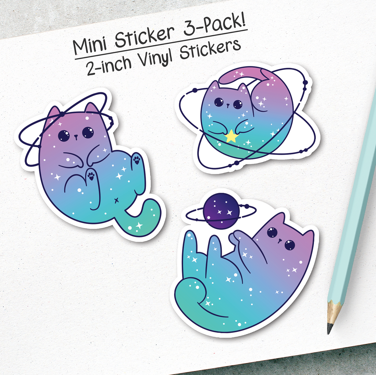 Galaxy Book Vinyl Sticker, Book Stickers, Aesthetic Stickers