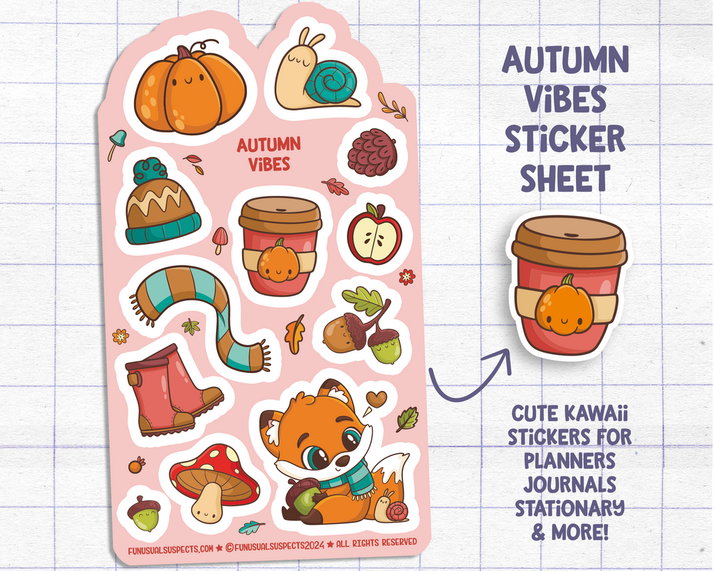 Autumn Vibes Sticker Sheet