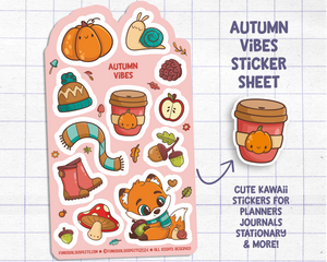 Autumn Vibes Sticker Sheet