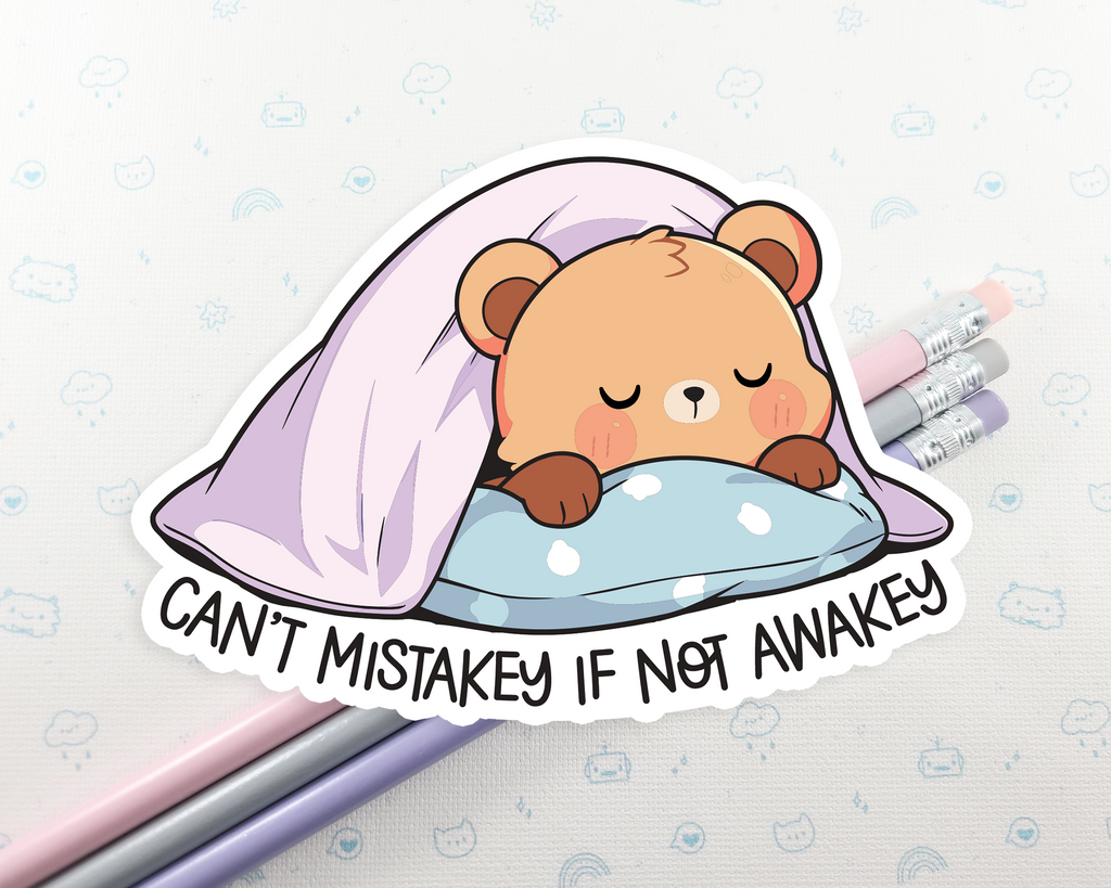 Sleepy Bear Sticker