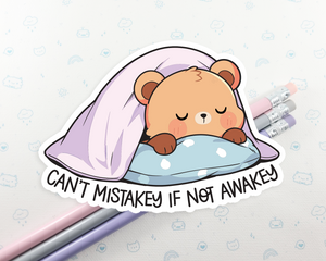 Sleepy Bear Sticker