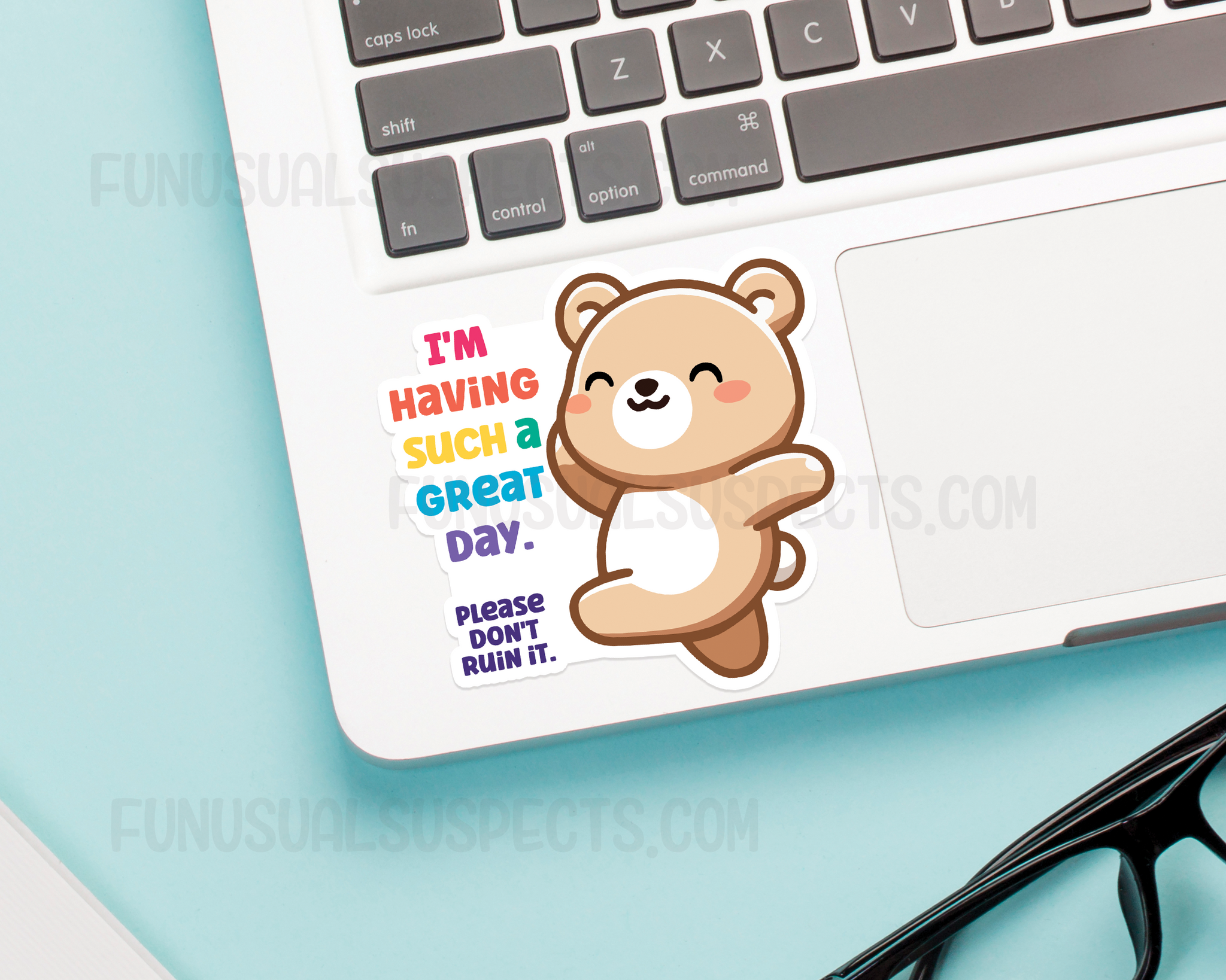 Bear Having A Great Day Sticker