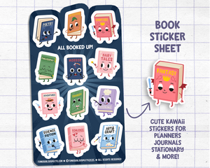 Books Sticker Sheet