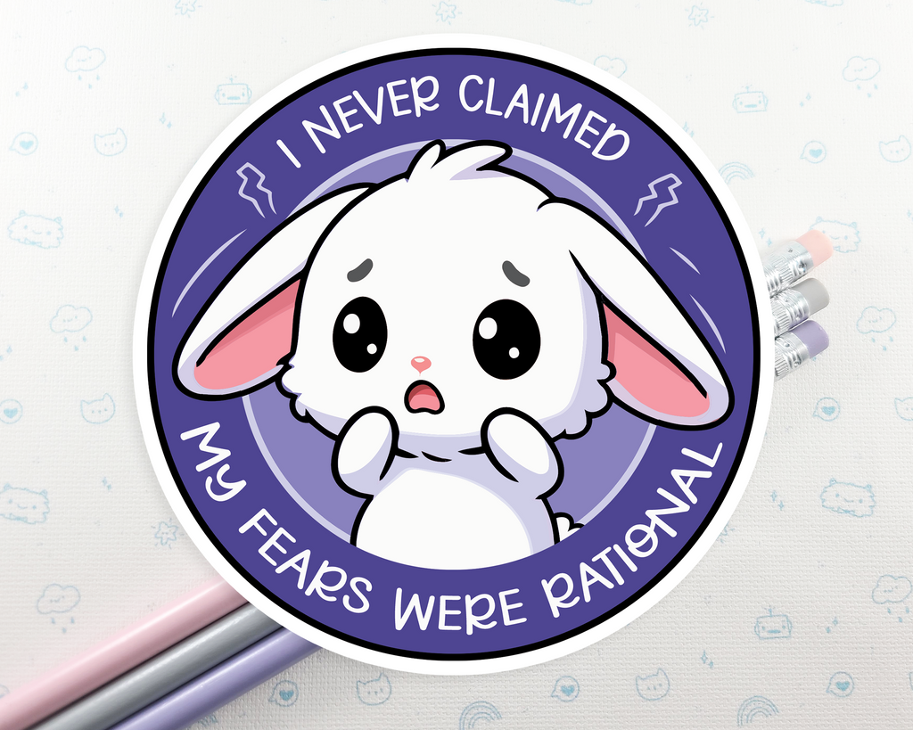 Bunny Irrational Fears Sticker