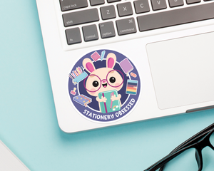 Stationery Obsessed Bunny Sticker