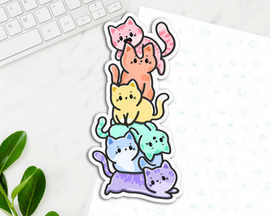 Cats Pastel Long Sticker