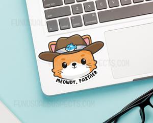 Cat Cowboy Meowdy Sticker