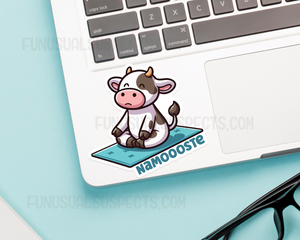 Cow Yoga Namooste Sticker