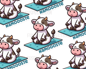 Cow Yoga Namooste Sticker