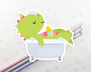 Dino Bubblebath Sticker