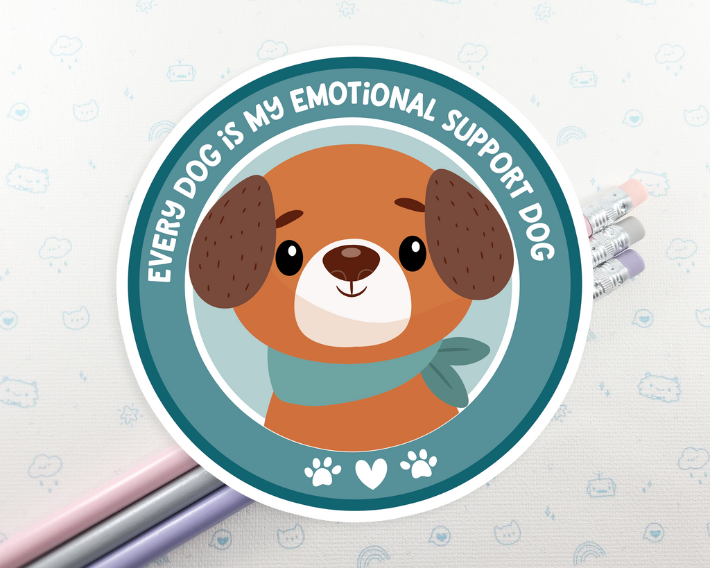 Dog Emotional Support Sticker