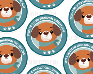 Dog Emotional Support Sticker