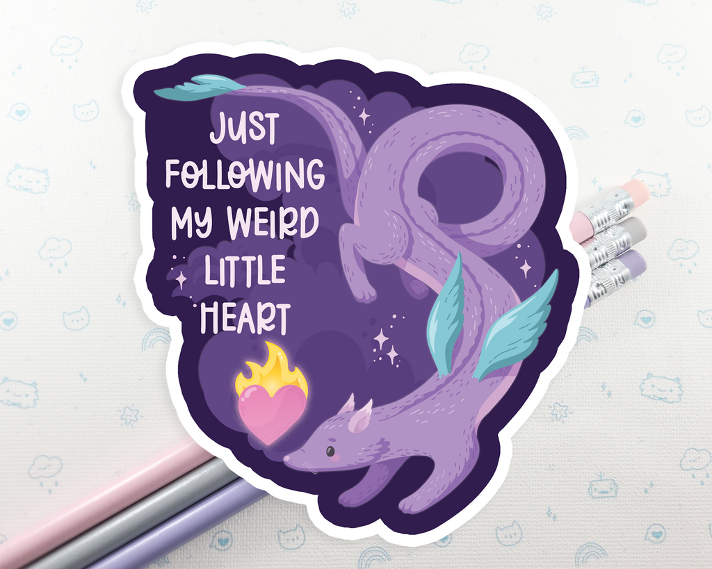 Dragon Follow Your Heart Sticker