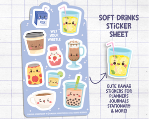 Soft Drinks Sticker Sheet