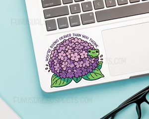 Frog Flower Doing Okay Sticker