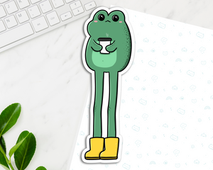 Frog Legs Long Sticker