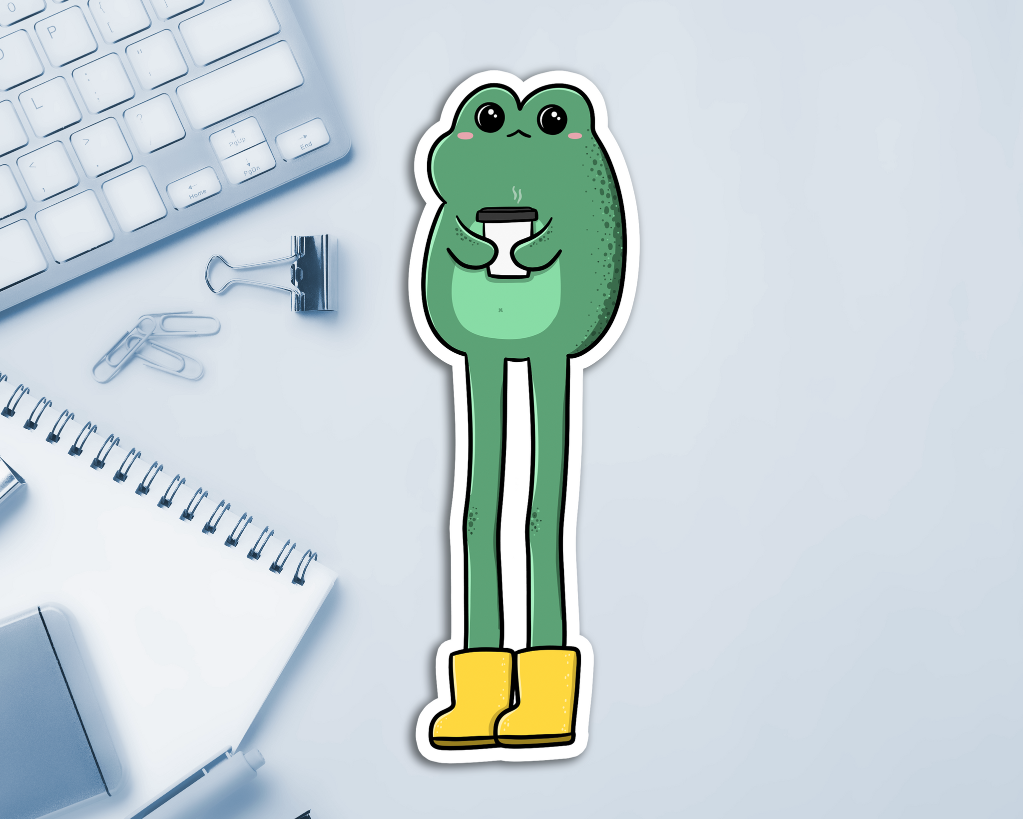 Frog Legs Long Sticker