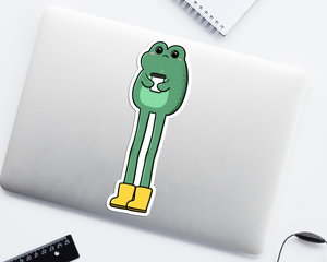 Frog Legs Long Sticker