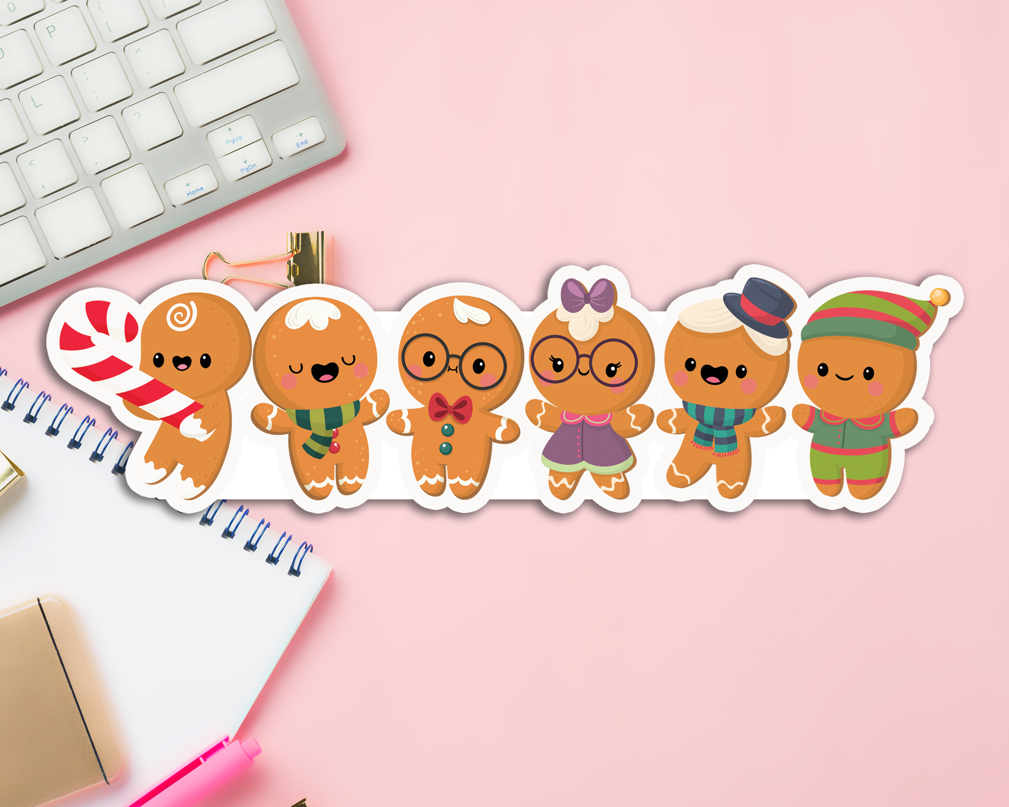 Gingerbread Long Sticker