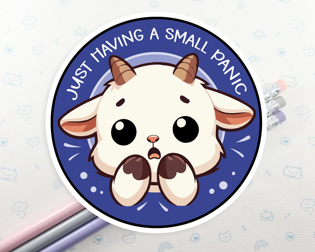 Goat Having A Small Panic Sticker