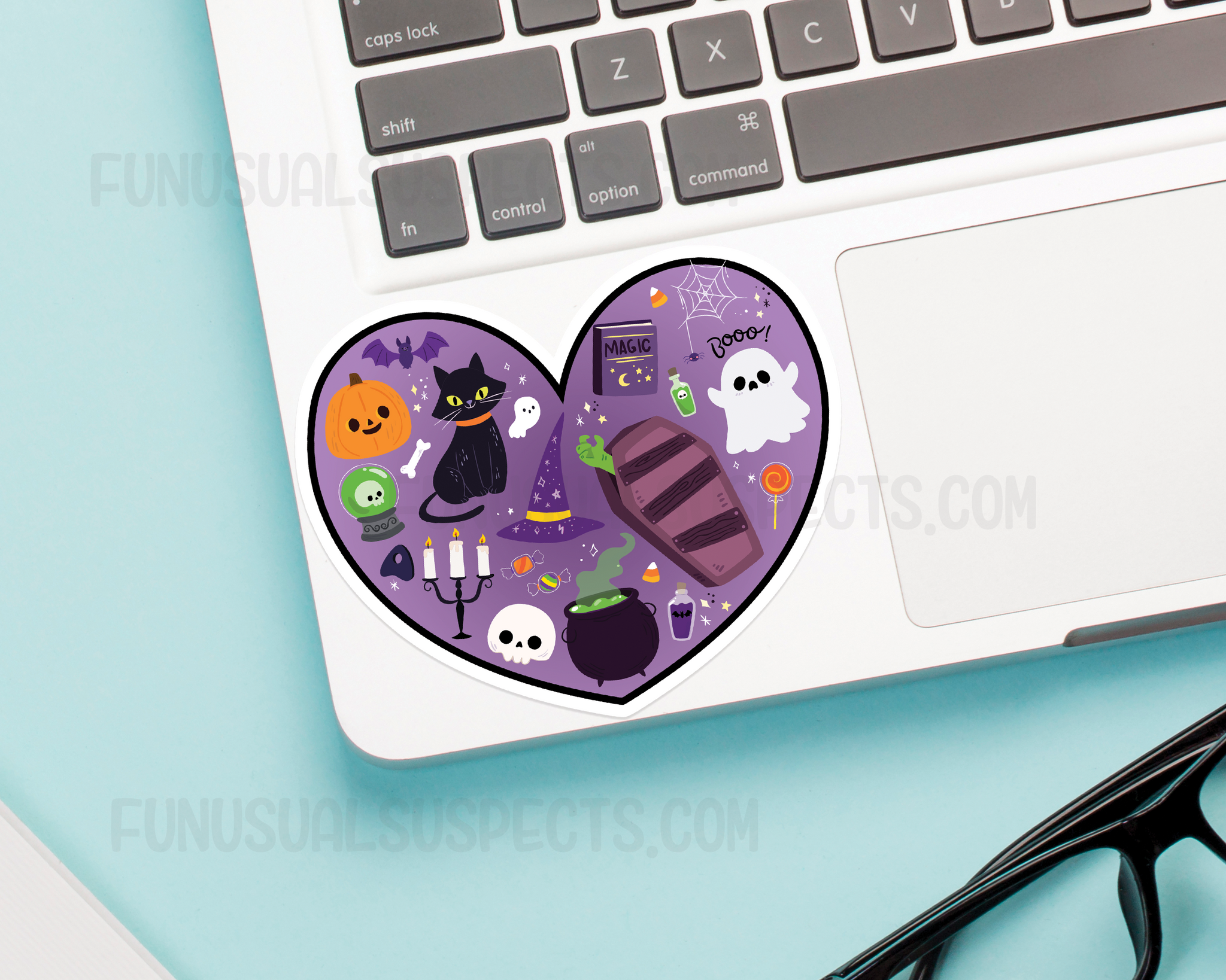 Halloween Heart Sticker