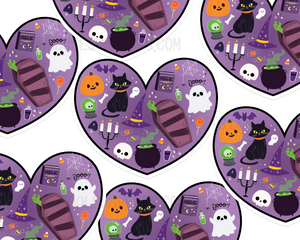 Halloween Heart Sticker