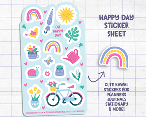 Oh Happy Day Spring Sticker Sheet