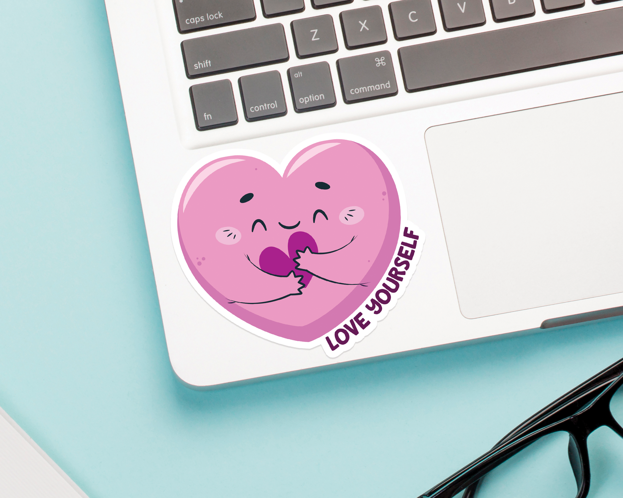 Heart Love Yourself Sticker