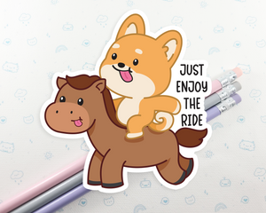 Horse Enjoy The Ride Sticker