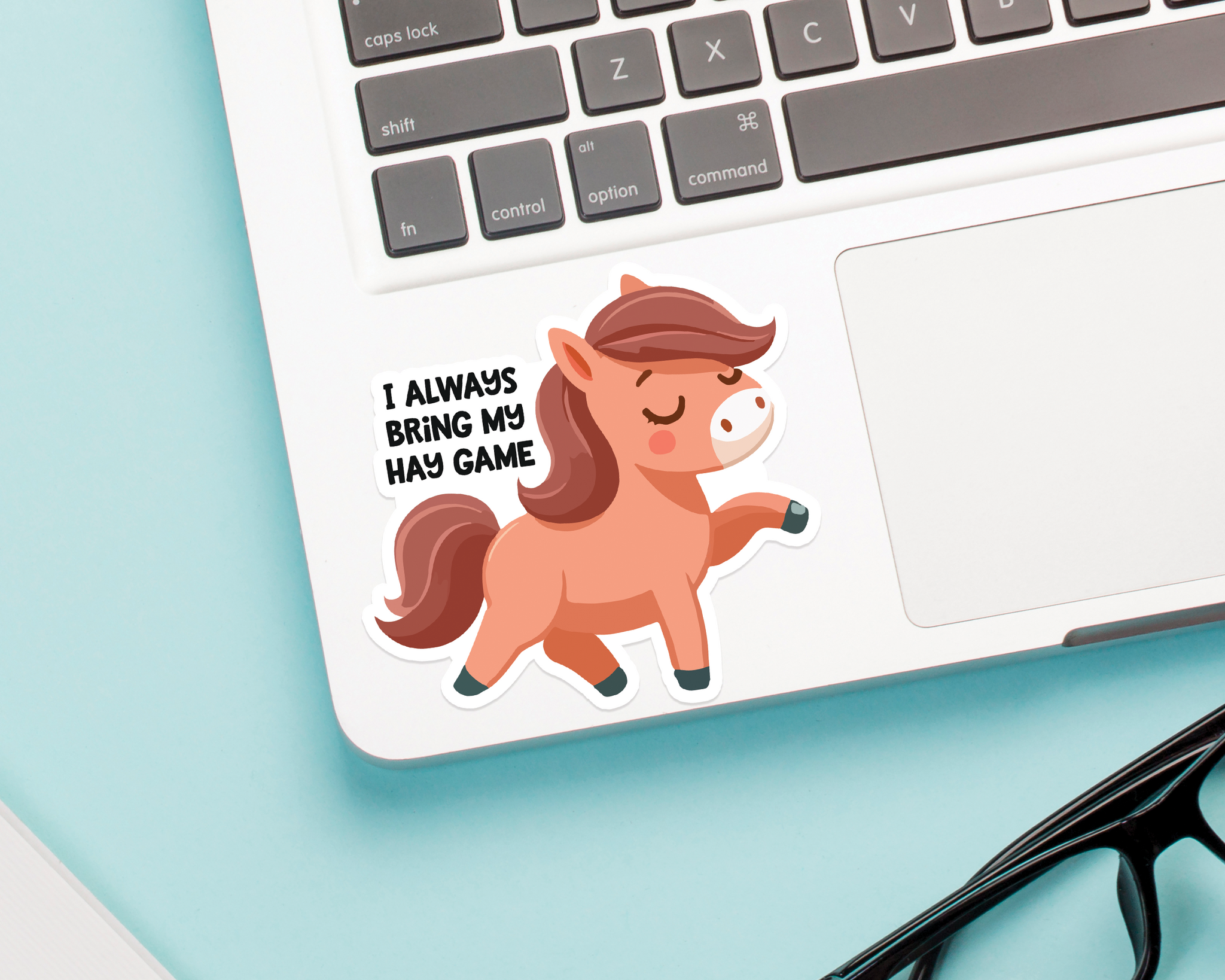 Horse Hay Game Sticker