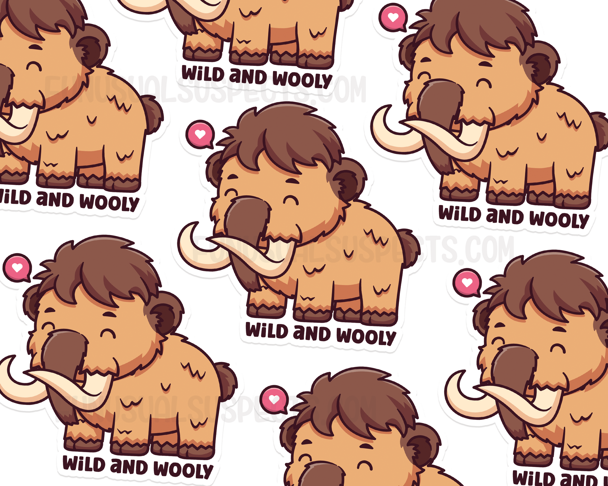 Wooly Mammoth Sticker