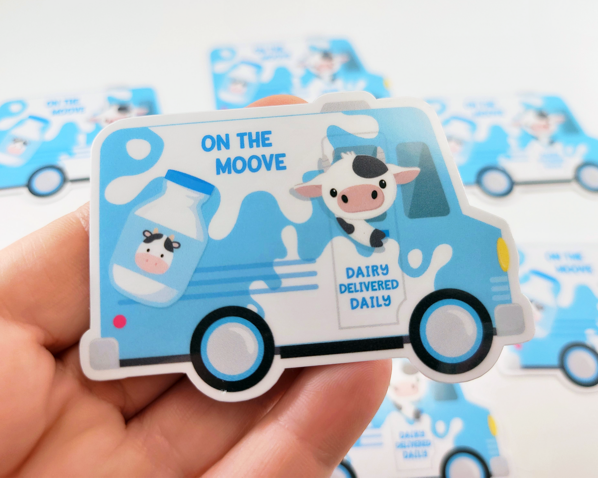 Cow Milk Delivery Sticker