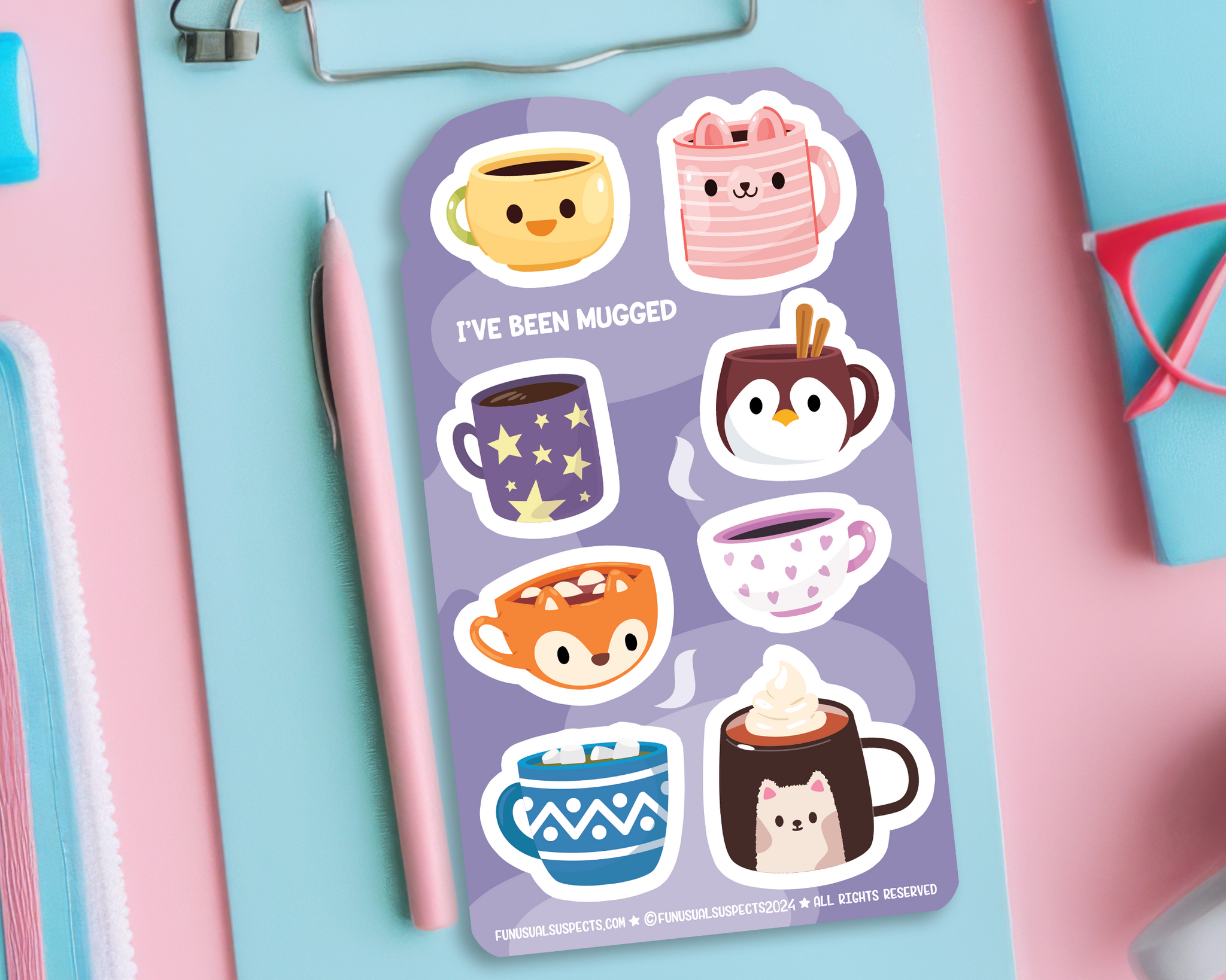 Mugs Sticker Sheet