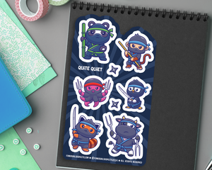 Ninjas Quite Quiet Sticker Sheet