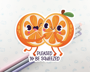 Oranges Squeezed Sticker