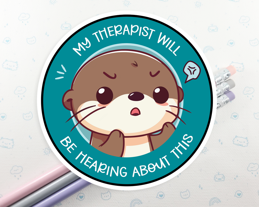 Otter Therapist Sticker