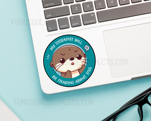 Otter Therapist Sticker