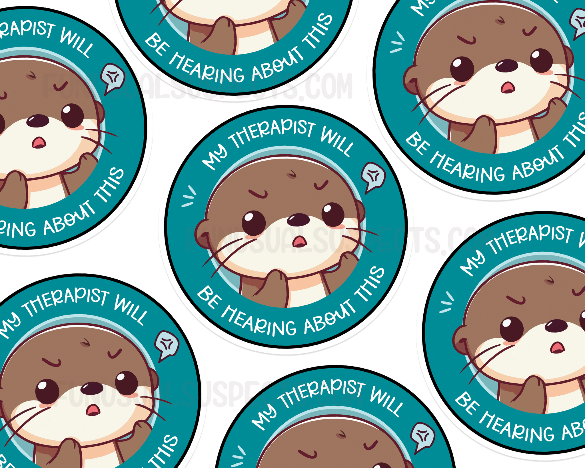 Otter Therapist Sticker