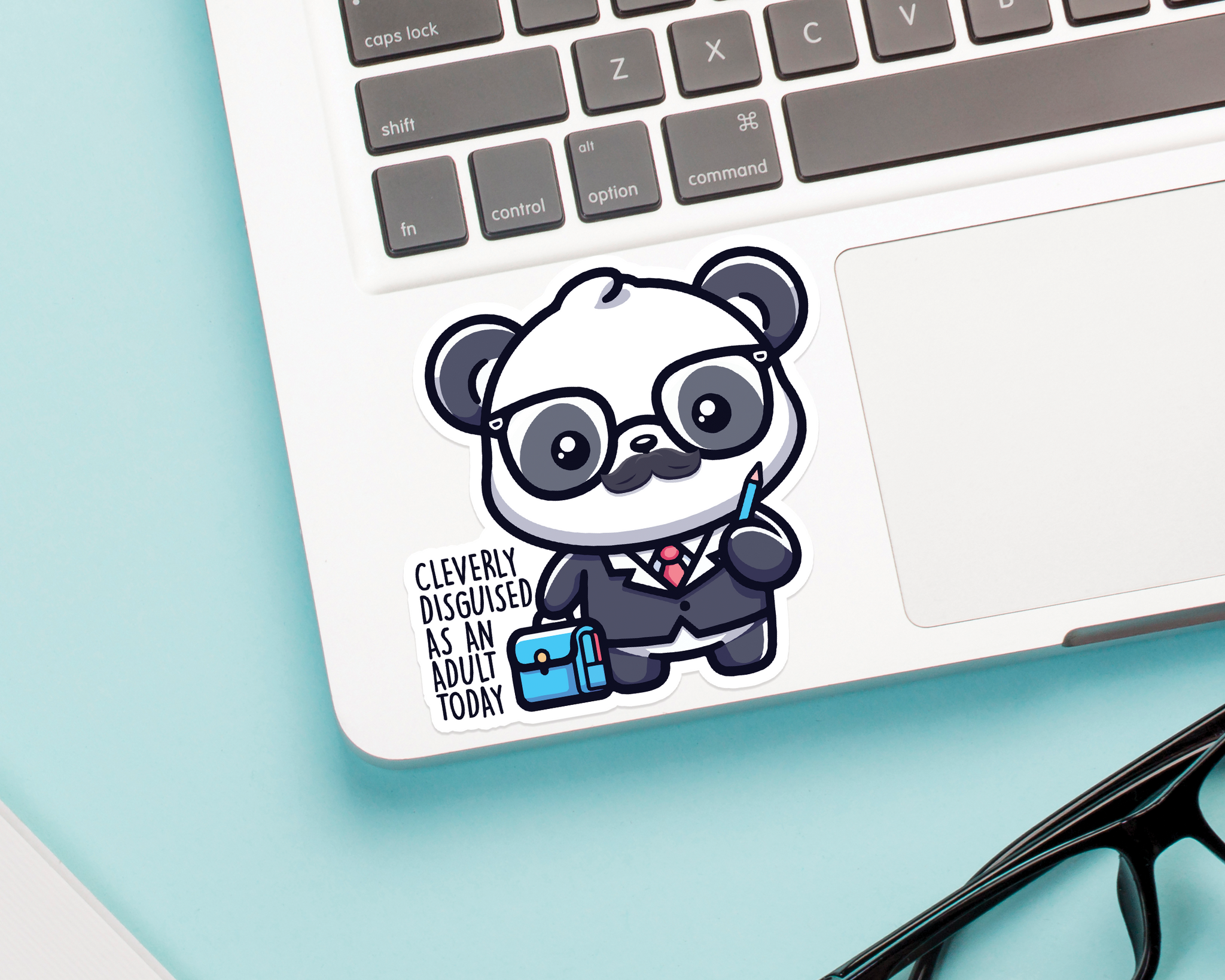 Panda Adult Disguise Sticker