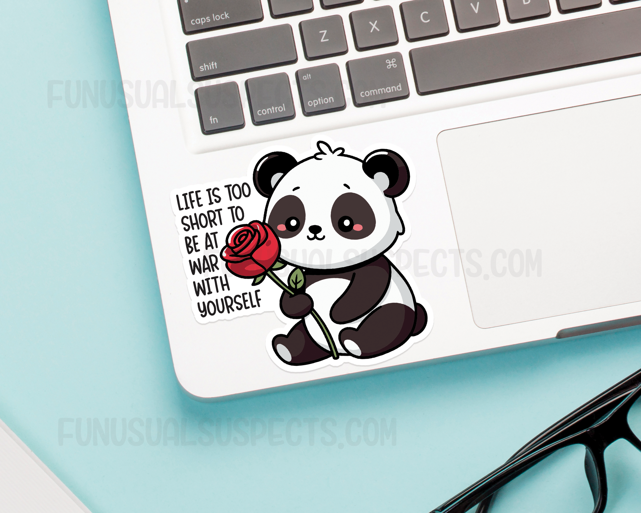 Panda Life Is Short Sticker