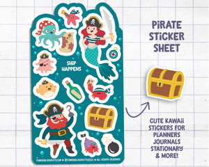 Pirate Sticker Sheet