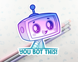 Robot You Bot This Sticker