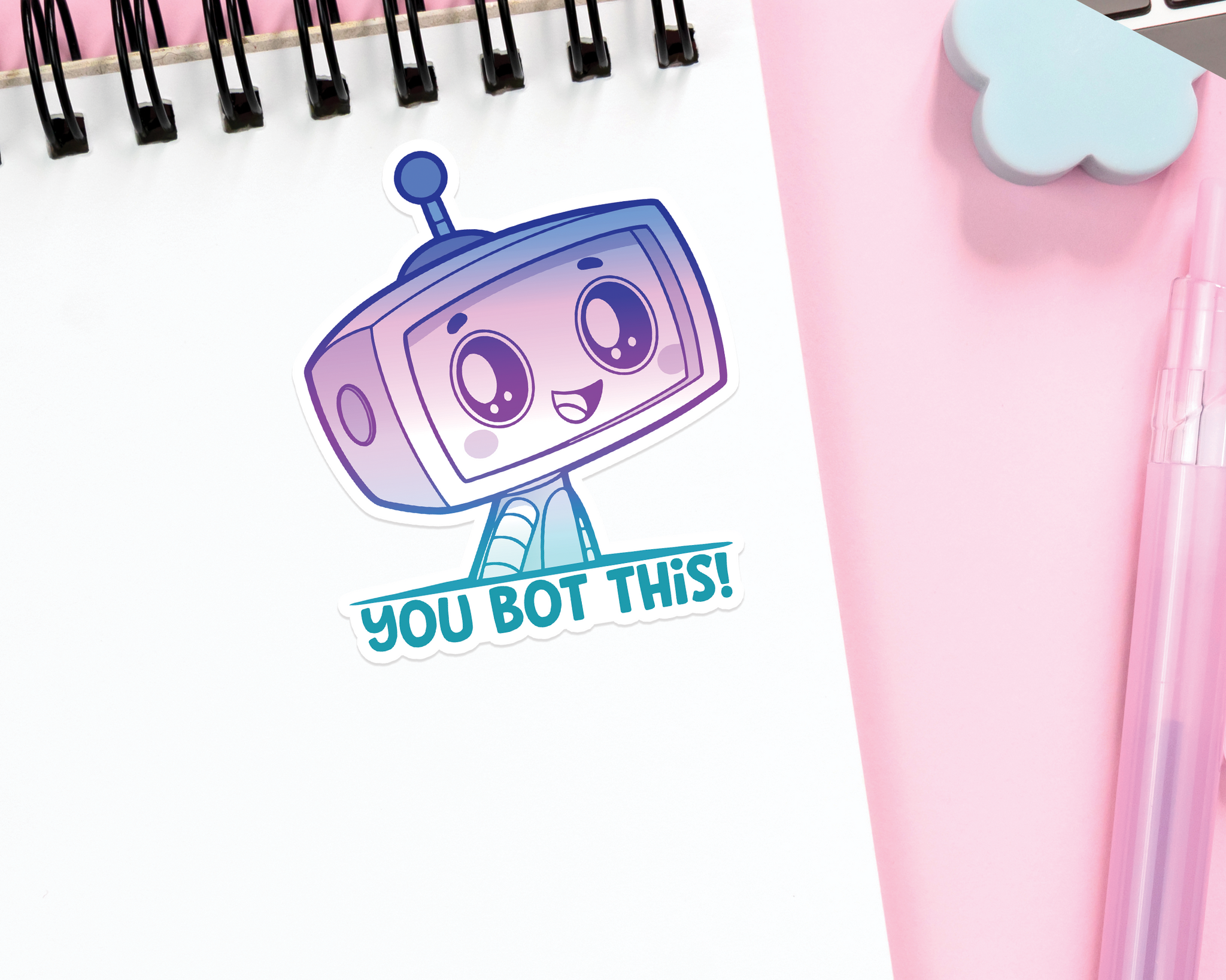 Robot You Bot This Sticker