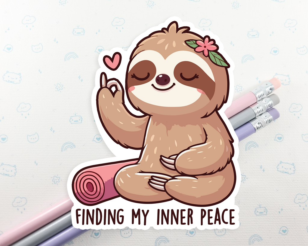 Sloth Inner Peace Sticker