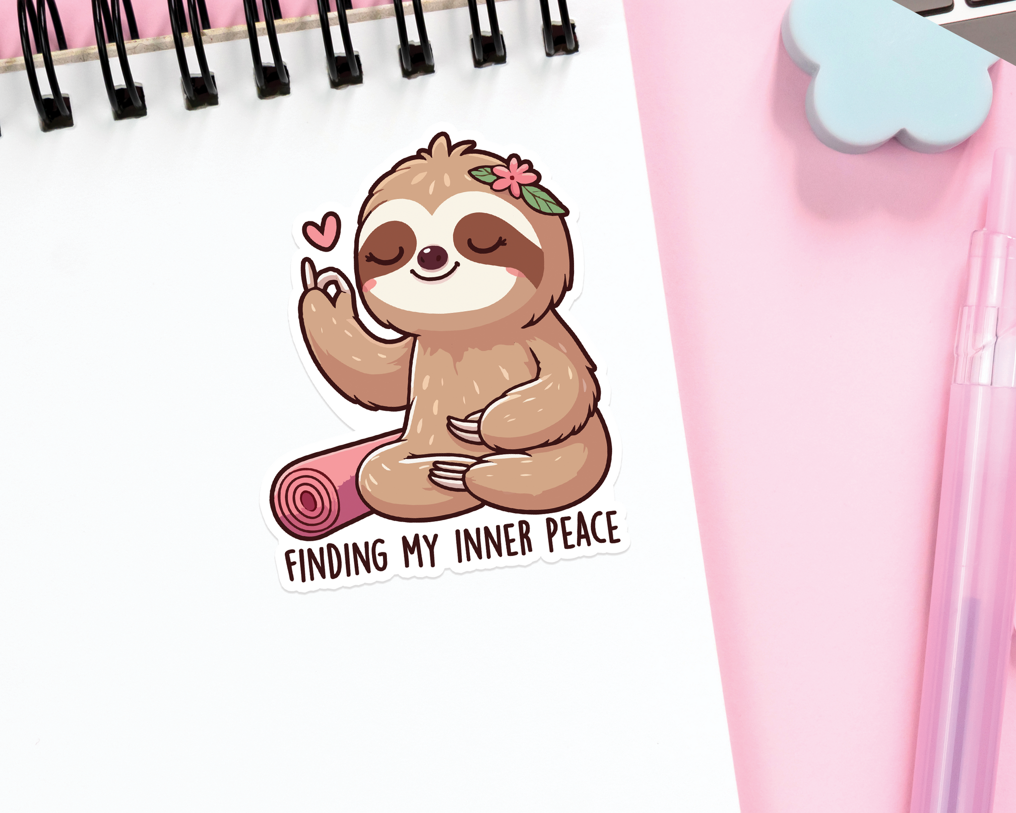 Sloth Inner Peace Sticker