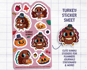 Turkey Sticker Sheet