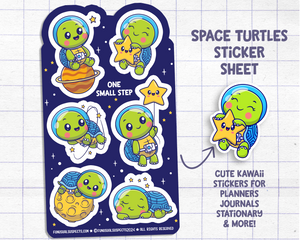 Turtles in Space Sticker Sheet