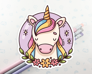 Unicorn Serene Sticker