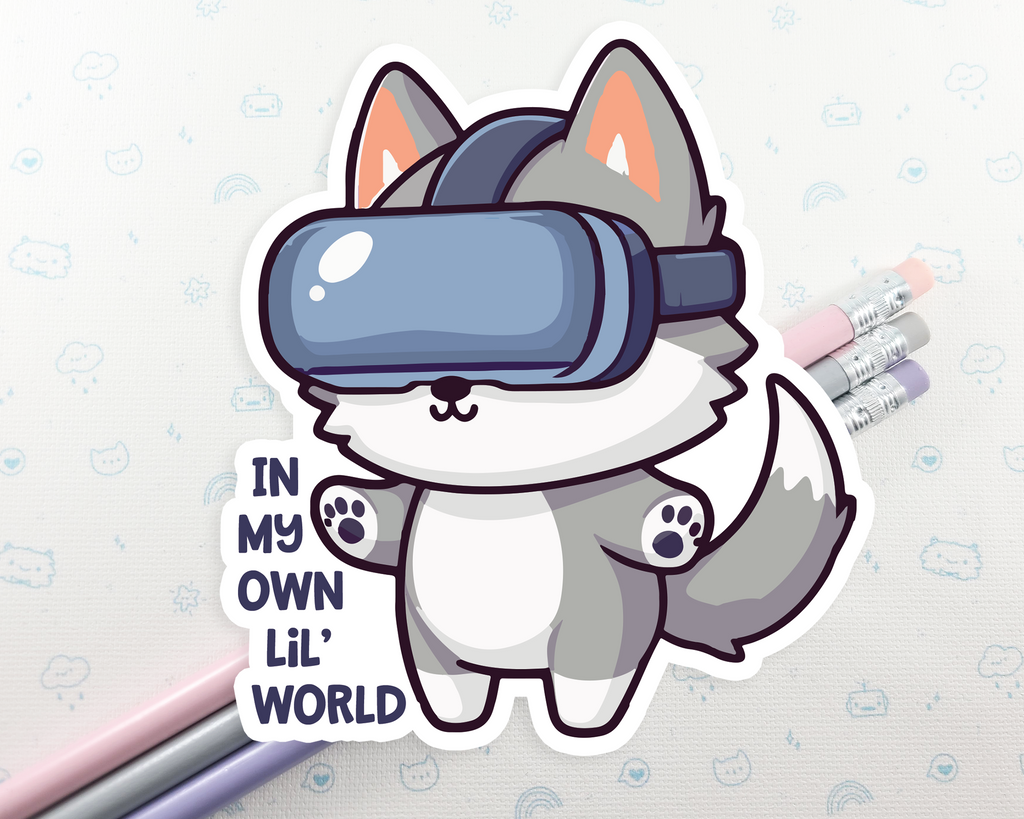 Wolf VR World Sticker