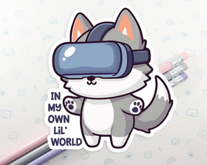 Wolf VR World Sticker